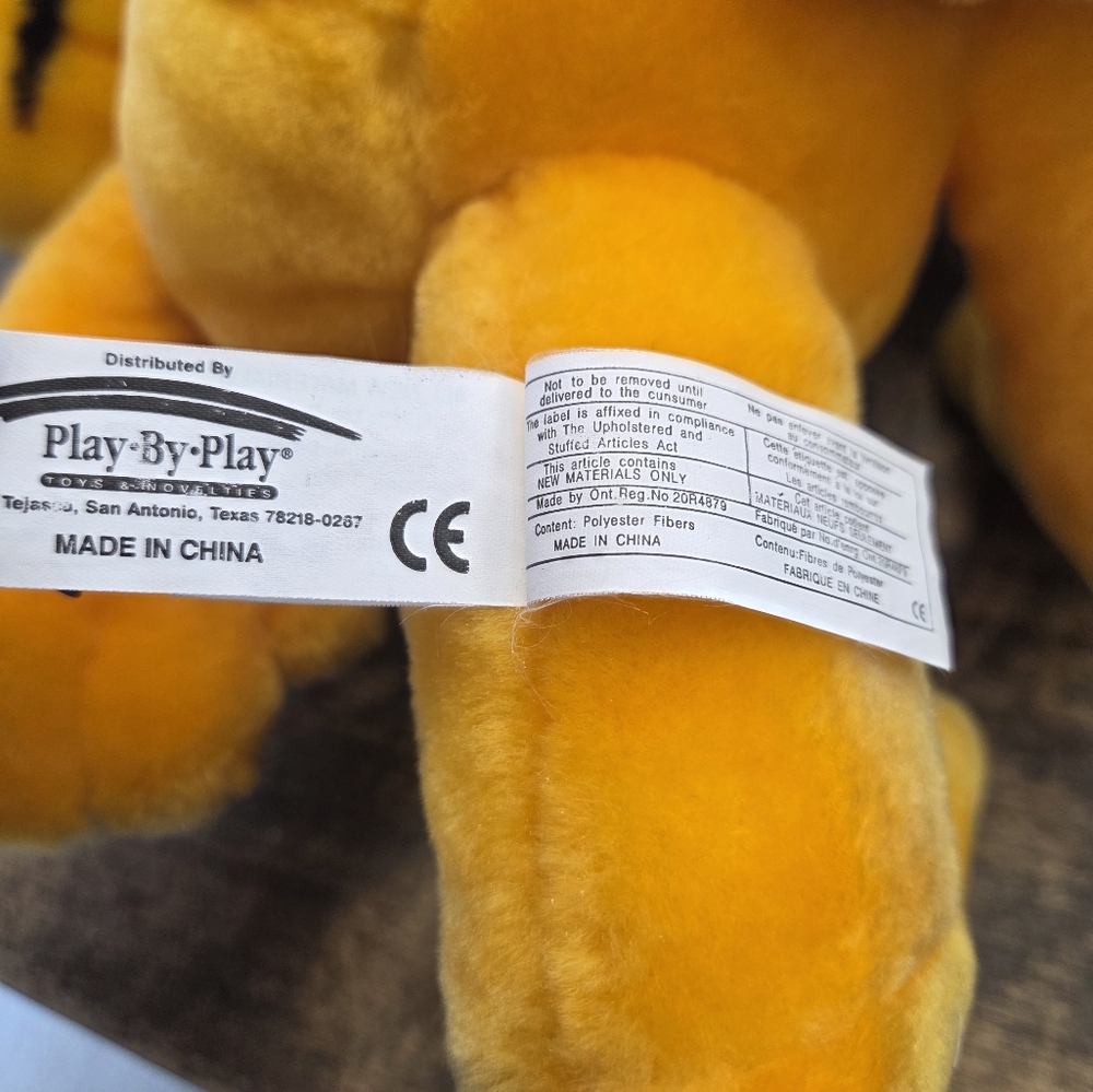 Vintage Garfield Plush Toy - Yellow, By Play By Play - Picture 6 of 7
